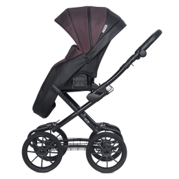 Коляска 2 в 1 Riko Basic Pacco Classic, 01 Plum (сливовый-черный)