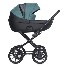 Коляска 2 в 1 Riko Basic Pacco Classic, 03 Lagoon (бирюзовый-черный)