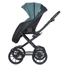 Коляска 2 в 1 Riko Basic Pacco Classic, 03 Lagoon (бирюзовый-черный)