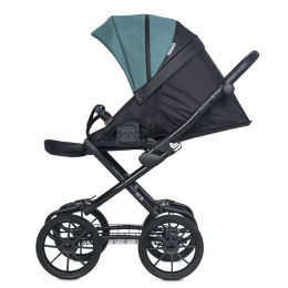 Коляска 2 в 1 Riko Basic Pacco Classic, 03 Lagoon (бирюзовый-черный)