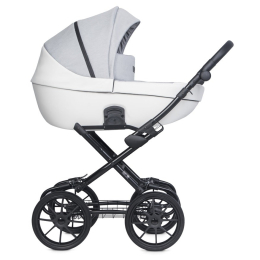Коляска 2 в 1 Riko Basic Pacco Classic, 05 Grey Fox (серый-белый)