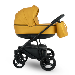 Коляска 2 в 1 Camarelo Tisso, TIS-02, лимонный (эко-кожа)