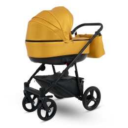Коляска 2 в 1 Camarelo Tisso, TIS-02, лимонный (эко-кожа)
