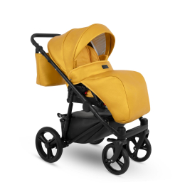 Коляска 2 в 1 Camarelo Tisso, TIS-02, лимонный (эко-кожа)