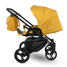 Коляска 2 в 1 Camarelo Tisso, TIS-02, лимонный (эко-кожа)