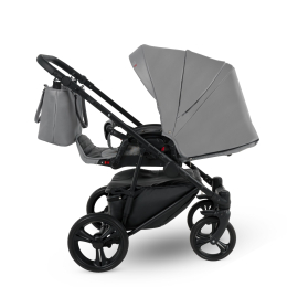 Коляска 2 в 1 Camarelo Tisso, TIS-03, серый (эко-кожа)