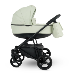Коляска 2 в 1 Camarelo Tisso, TIS-04, фисташковый (эко-кожа)