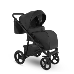 Коляска 2 в 1 Camarelo Tisso, TIS-07, чёрная (эко-кожа)