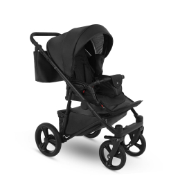 Коляска 2 в 1 Camarelo Tisso, TIS-07, чёрная (эко-кожа)