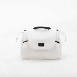 Коляска 3 в 1 Adamex Mateo 100% эко-кожа, SA-1 белая кожа 