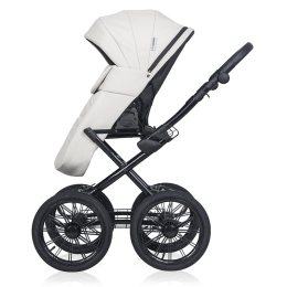 Коляска 2 в 1 Riko Basic Montana Ecco Prestige, 11 White (белый)
