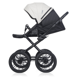 Коляска 2 в 1 Riko Basic Montana Ecco Prestige, 11 White (белый)