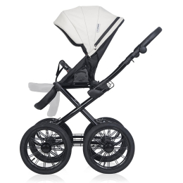 Коляска 2 в 1 Riko Basic Montana Ecco Prestige, 11 White (белый)