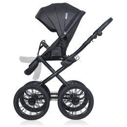 Коляска 2 в 1 Riko Basic Montana Ecco Prestige, 12 Black (черный)