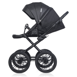 Коляска 2 в 1 Riko Basic Montana Ecco Prestige, 12 Black (черный)