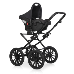 Коляска 3 в 1 Riko Basic Montana Ecco Prestige, 12 Black (черный)