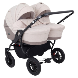 Коляска для двойни 2 в 1 Rant Siena Duo, 02 коричневый-бежевый