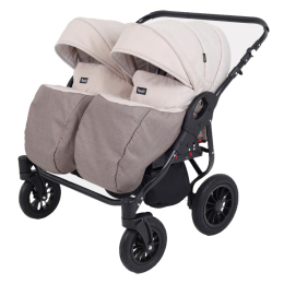 Коляска для двойни 2 в 1 Rant Siena Duo, 02 коричневый-бежевый