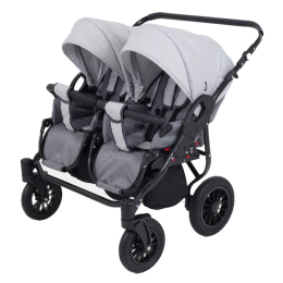 Коляска для двойни 2 в 1 Rant Siena Duo, 04 графит-серый
