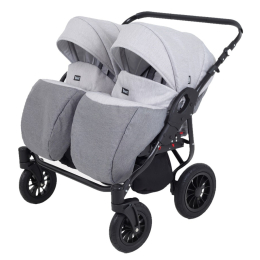 Коляска для двойни 2 в 1 Rant Siena Duo, 04 графит-серый