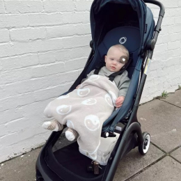 Прогулочная коляска Bugaboo Butterfly Stormy Blue с бампером