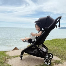 Прогулочная коляска Bugaboo Butterfly Midnight Black с бампером