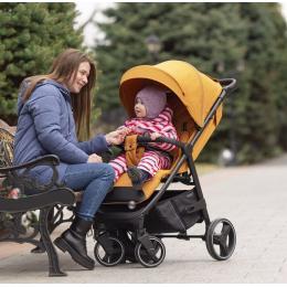Прогулочная коляска Carrello Bravo 2023, Amber Orange (Оранжевый)