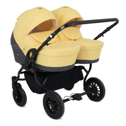 Коляска для двойни 2 в 1 Rant Siena Duo, 10 серый-желтый