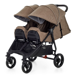 Прогулочная коляска для двойни Valco Baby Slim Twin, Cappuccino (коричневый)