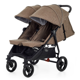 Прогулочная коляска для двойни Valco Baby Slim Twin, Cappuccino (коричневый)