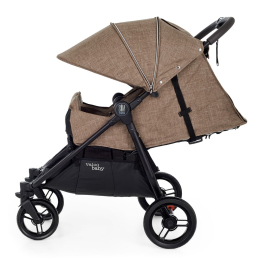 Прогулочная коляска для двойни Valco Baby Slim Twin, Cappuccino (коричневый)