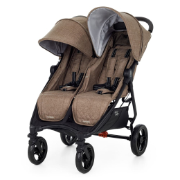 Прогулочная коляска для двойни Valco Baby Slim Twin, Cappuccino (коричневый)