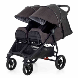 Прогулочная коляска для двойни Valco Baby Slim Twin, Charcoal (графитовый)