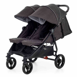 Прогулочная коляска для двойни Valco Baby Slim Twin, Charcoal (графитовый)