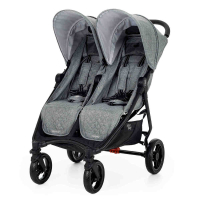 Прогулочная коляска для двойни Valco Baby Slim Twin, Grey Marle (серый)