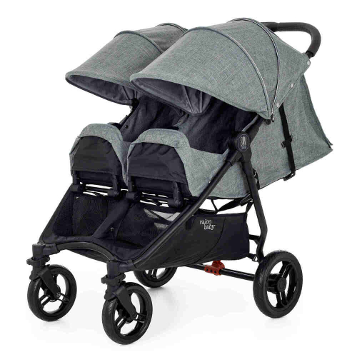 Прогулочная коляска для двойни Valco Baby Slim Twin, Grey Marle (серый)