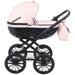 Коляска 2 в 1 Adamex Chantal Retro C215 (розовая пудра)