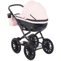 Коляска 2 в 1 Adamex Chantal Retro C215 (розовая пудра)