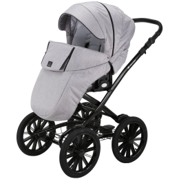 Коляска 2 в 1 Adamex Chantal Retro C202 (светло-серый)