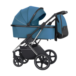 Коляска 2 в 1 Carrello Aurora 2023, CRL-6505, Ocean Blue CHROME (Синий)