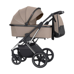 Коляска 2 в 1 Carrello Aurora 2023, CRL-6505, Anvil Grey CHROME (серо-бежевый)