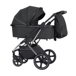 Коляска 2 в 1 Carrello Aurora 2023, CRL-6505, Cosmic Black CHROME (черный)