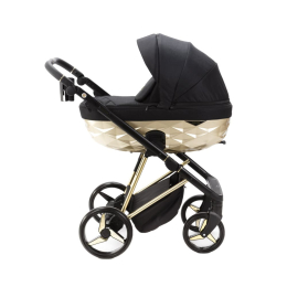 Коляска 3 в 1 Adamex Quantum Star Q-STAR50 Черный, Золото
