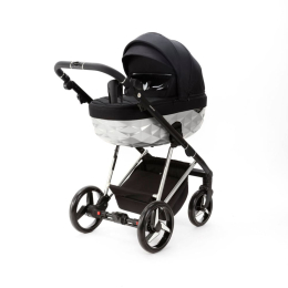Коляска 2 в 1 Adamex Quantum Star Q-STAR51 Черный, Хром