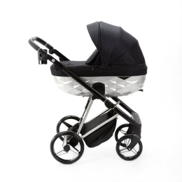 Коляска 2 в 1 Adamex Quantum Star Q-STAR51 Черный, Хром