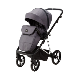 Коляска 2 в 1 Adamex Quantum SE Q-TK681 (серый+хром рама)