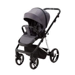 Коляска 2 в 1 Adamex Quantum SE Q-TK681 (серый+хром рама)