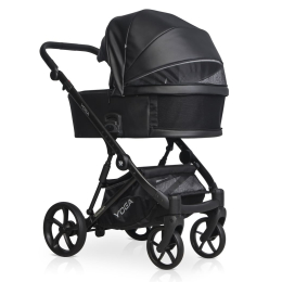 Коляска 2 в 1 Riko Basic Yoga Ecco 12 Black (черный)