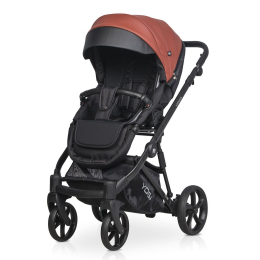 Коляска 2 в 1 Riko Basic Yoga Ecco 14 Maroon (т.бордовый)