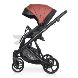 Коляска 2 в 1 Riko Basic Yoga Ecco 14 Maroon (т.бордовый)